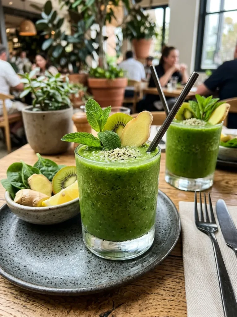 Healthy Earth Day Green Smoothies With Detox Ginger