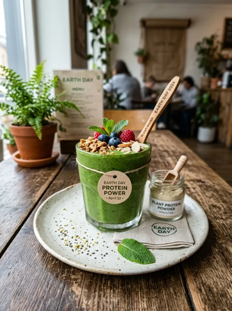 Healthy Earth Day Green Smoothies With Protein Power