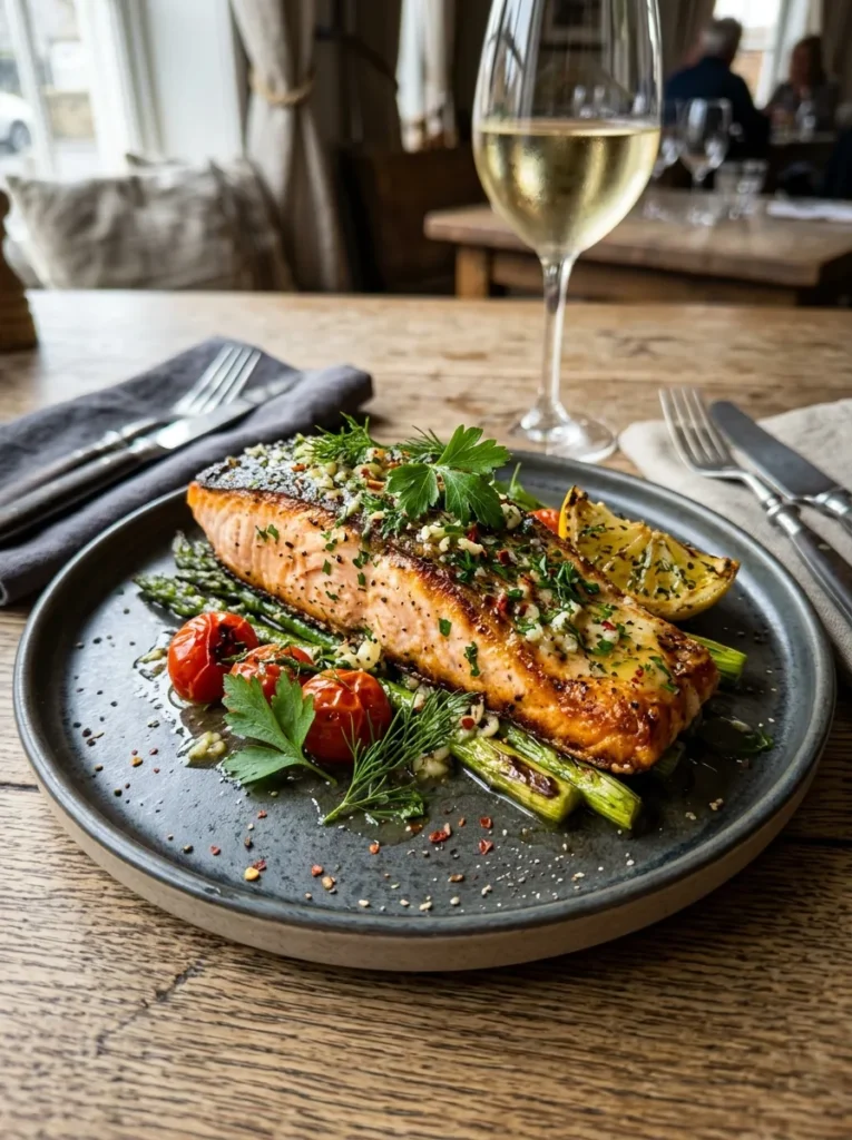 Healthy Lemon Garlic Butter Salmon Wait Air Fryer Version