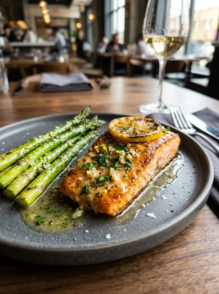 Healthy Lemon Garlic Butter Salmon Wait Asparagus
