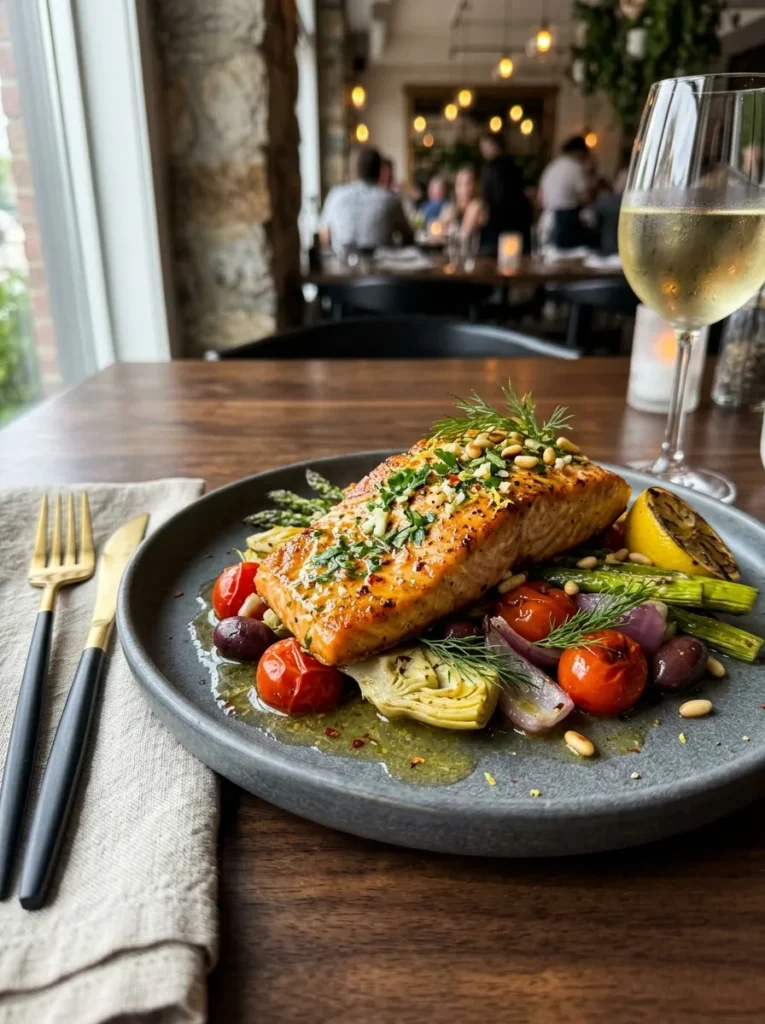 Healthy Lemon Garlic Butter Salmon Wait Mediterranean Style