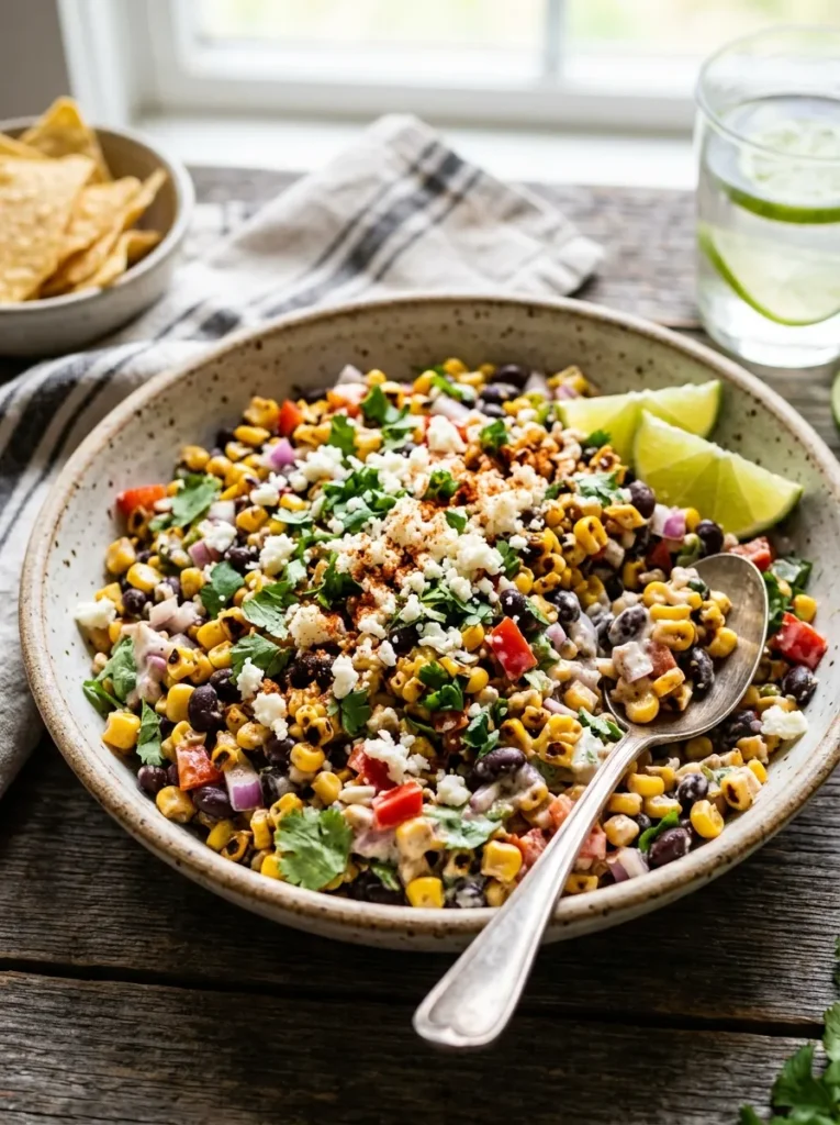 Healthy Mexican Street Corn Salad With Protein Black Beans Healthy Mexican Street Corn Salad Elote