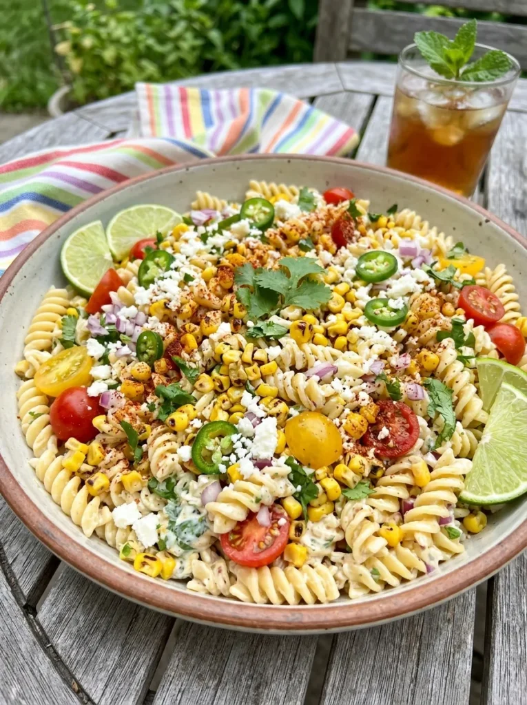 Healthy Mexican Street Corn Salad With Summer Pasta Style