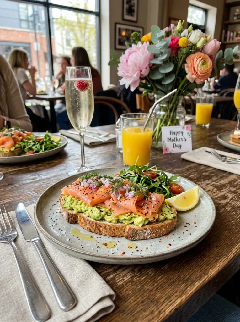 Healthy Mothers Day Brunch With Smoked Salmon Avocado Toast