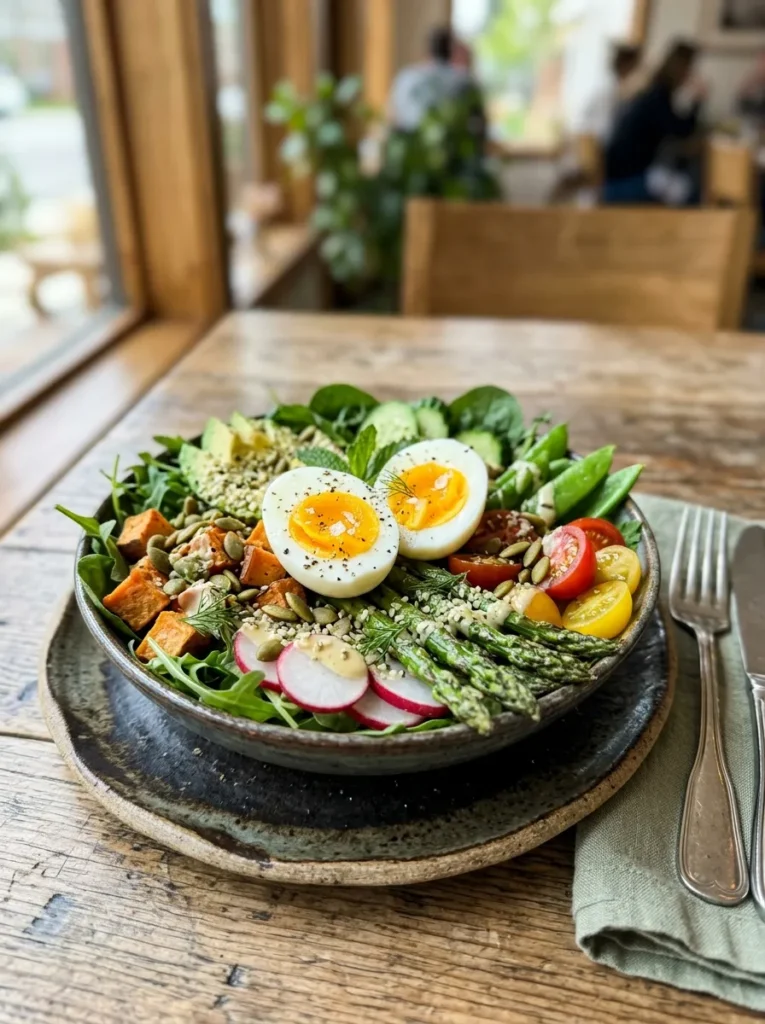 Healthy Paleo Spring Harvest Bowl Wait Hard Boiled Egg