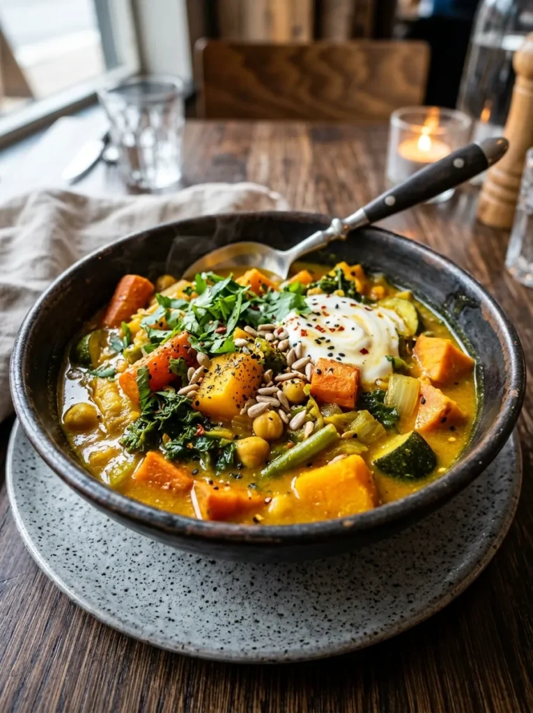 Healthy Slow Cooker Vegetable Stew Wait Golden Turmeric