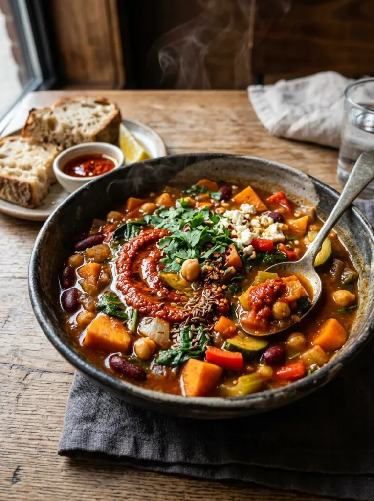 Healthy Slow Cooker Vegetable Stew Wait Spicy Harissa