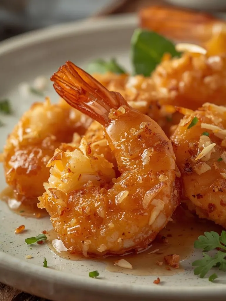 Honey Glazed Coconut Shrimp