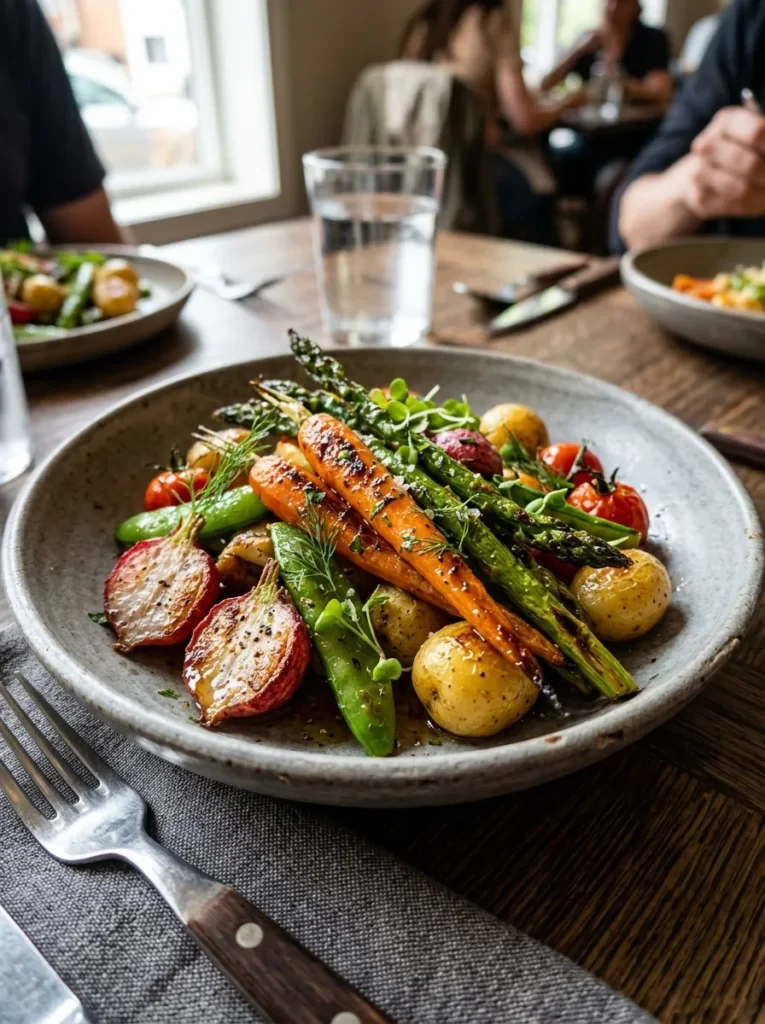 Honey Glazed Roasted Spring Vegetable Medley
