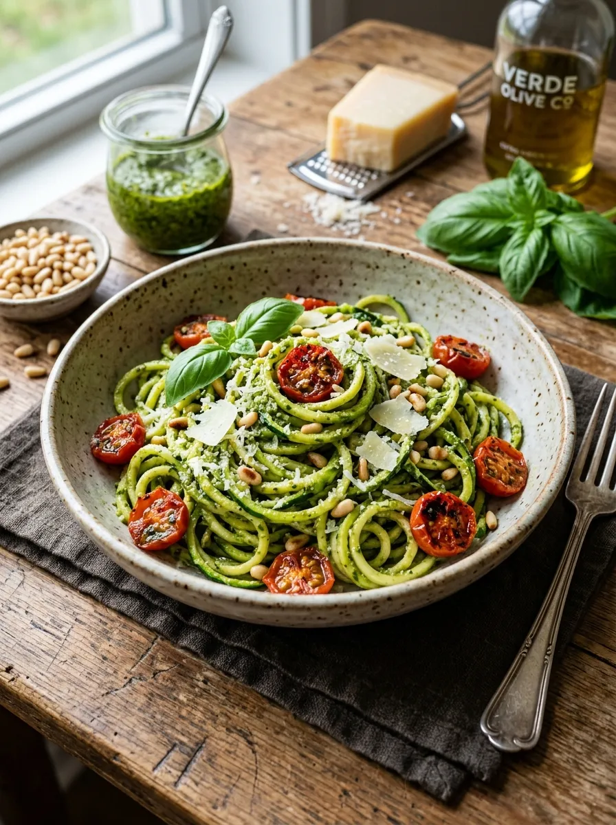 How to Make the Best Low-Carb Zucchini Noodle Pesto