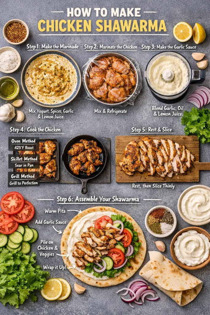 How To Make Chicken Shawarma