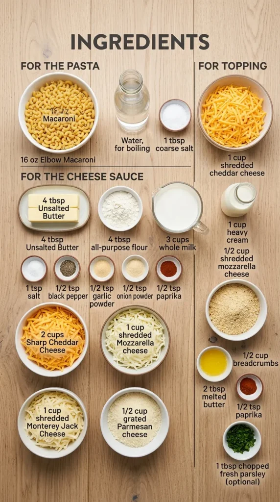 Ingredients 1 Easter Baked Mac And Cheese