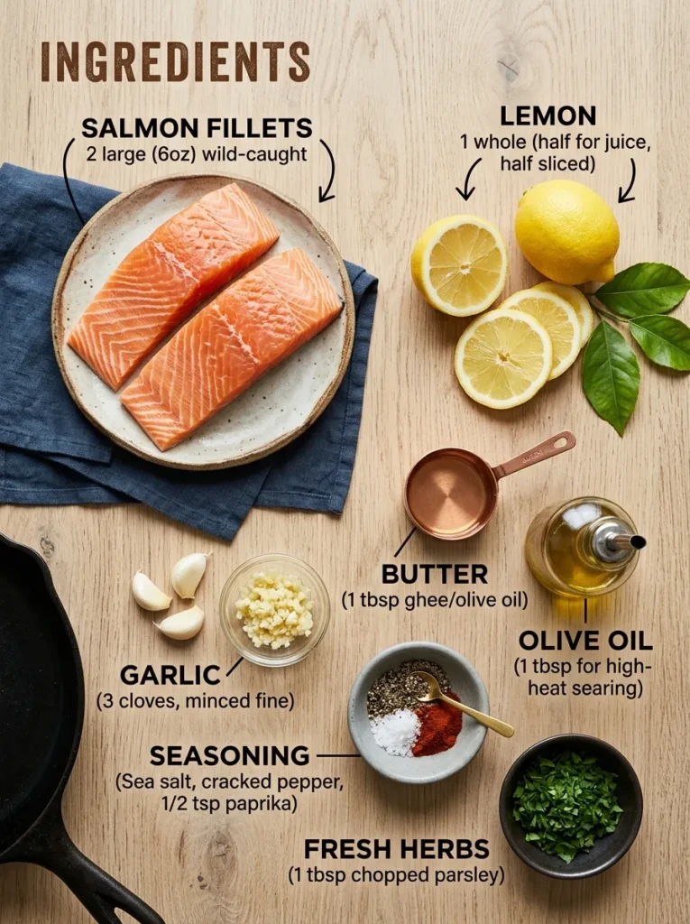 Ingredients 2 Healthy Lemon Garlic Butter Salmon