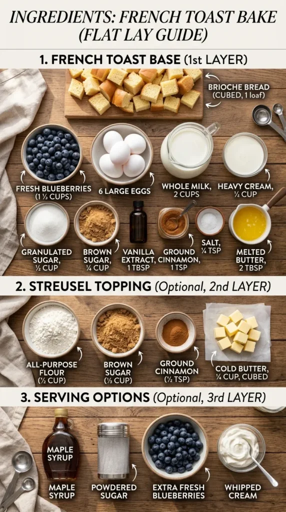 Ingredients Easter Blueberry French Toast Bake