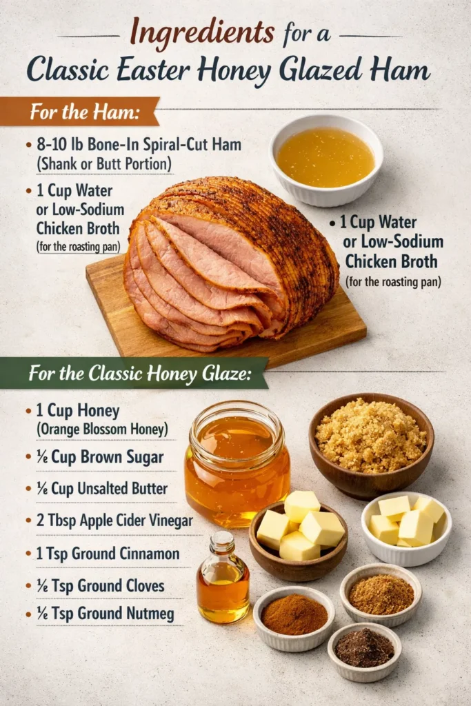 Ingredients Easter Honey Glazed Ham