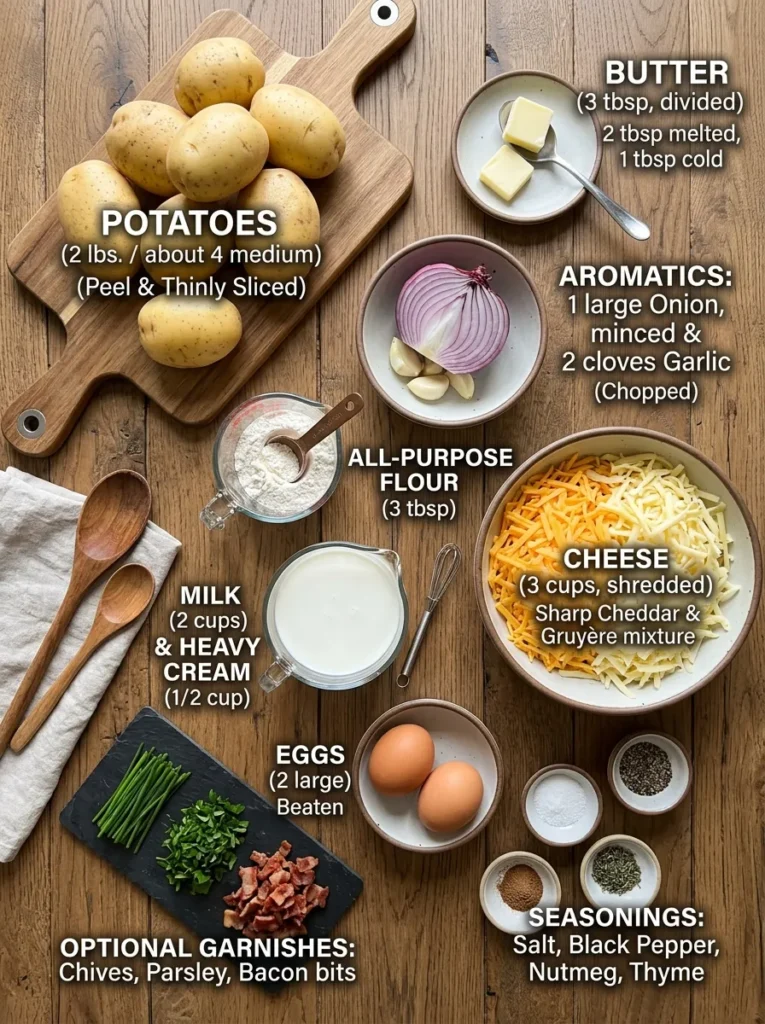 Ingredients Youll Need Easter Creamy Scalloped Potatoes