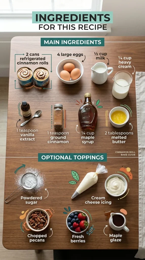 Ingredients For This Recipe Easter Cinnamon Roll Casserole