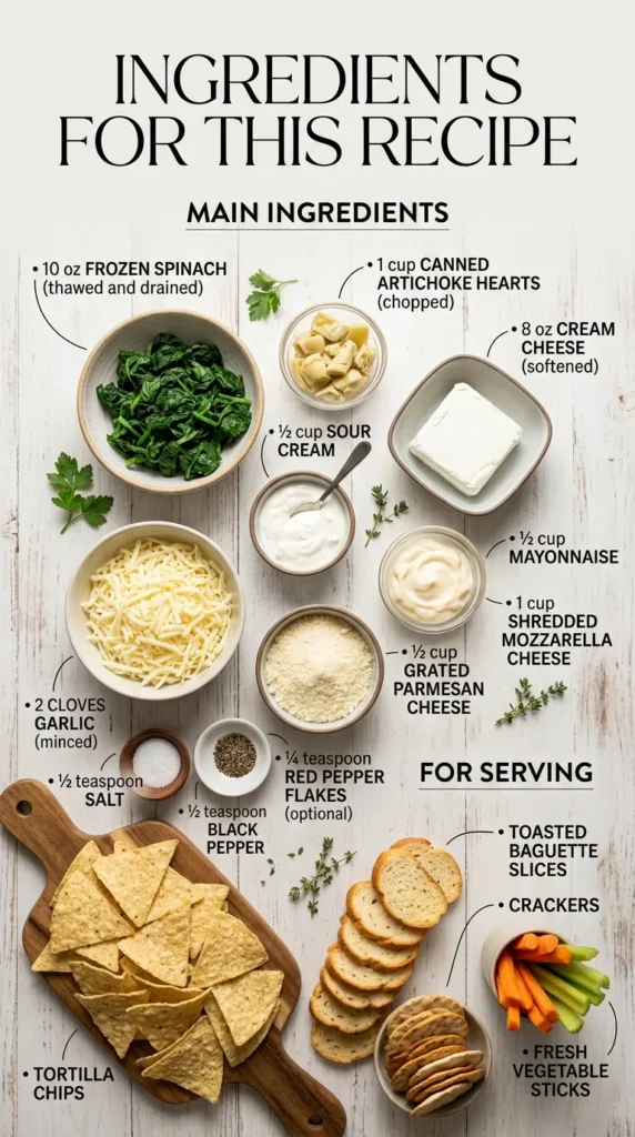 Ingredients For This Recipe Easter Spinach Artichoke Dip