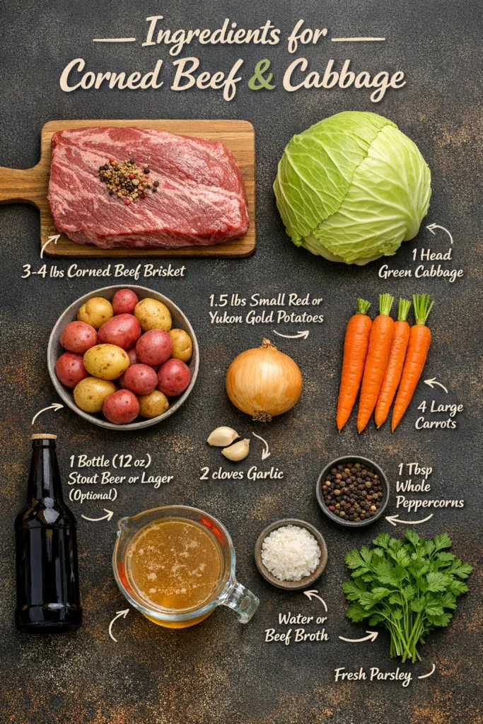 Ingredients For Corned Beef Cabbage