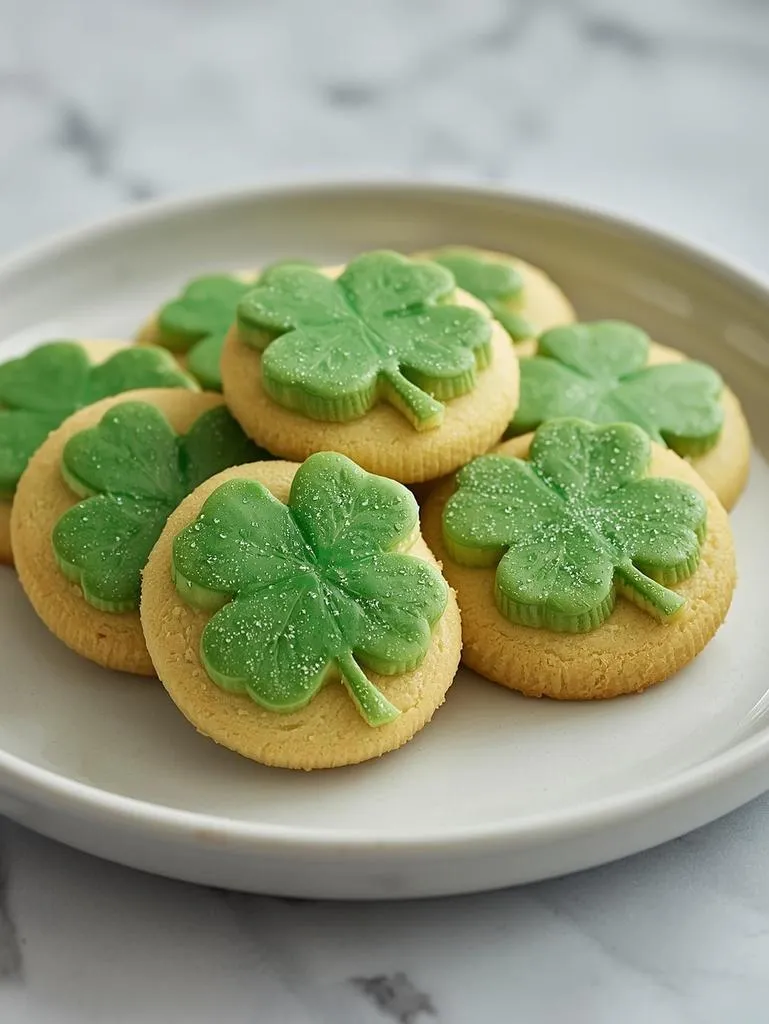 Lemon Shamrock Cookies
