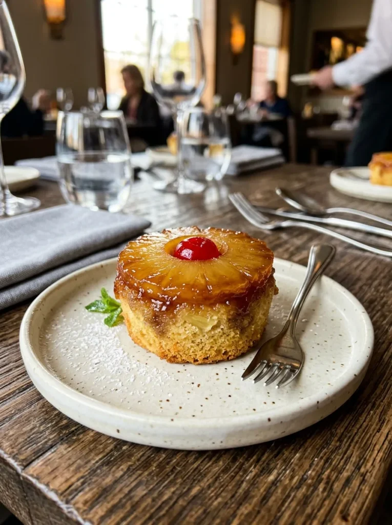 Light Pineapple Upside Down Cake With Mini Muffins