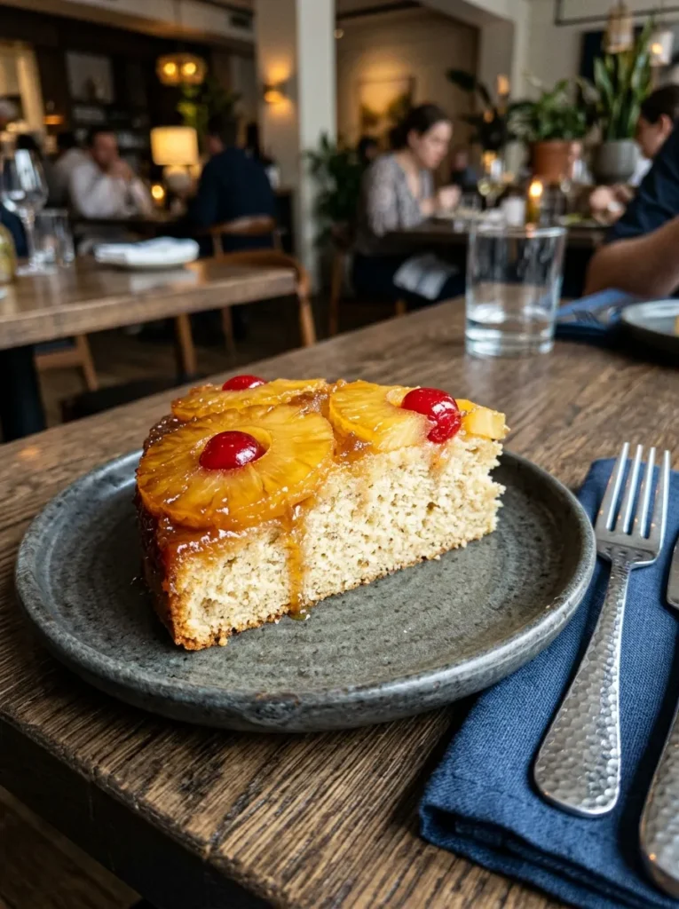 Light Pineapple Upside Down Cake With Protein Boost