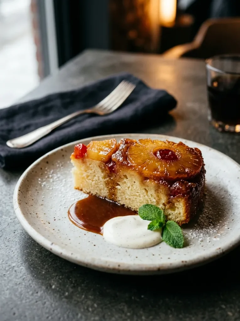 Light Pineapple Upside Down Cake With Rum Infusion