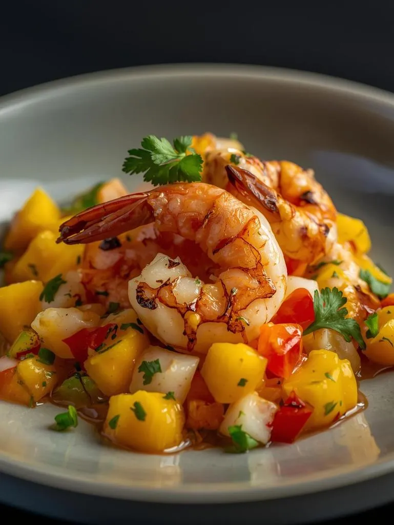 Mango Salsa With Grilled Shrimp