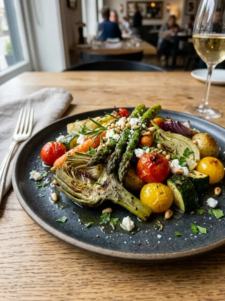 Mediterranean Roasted Spring Vegetable Medley