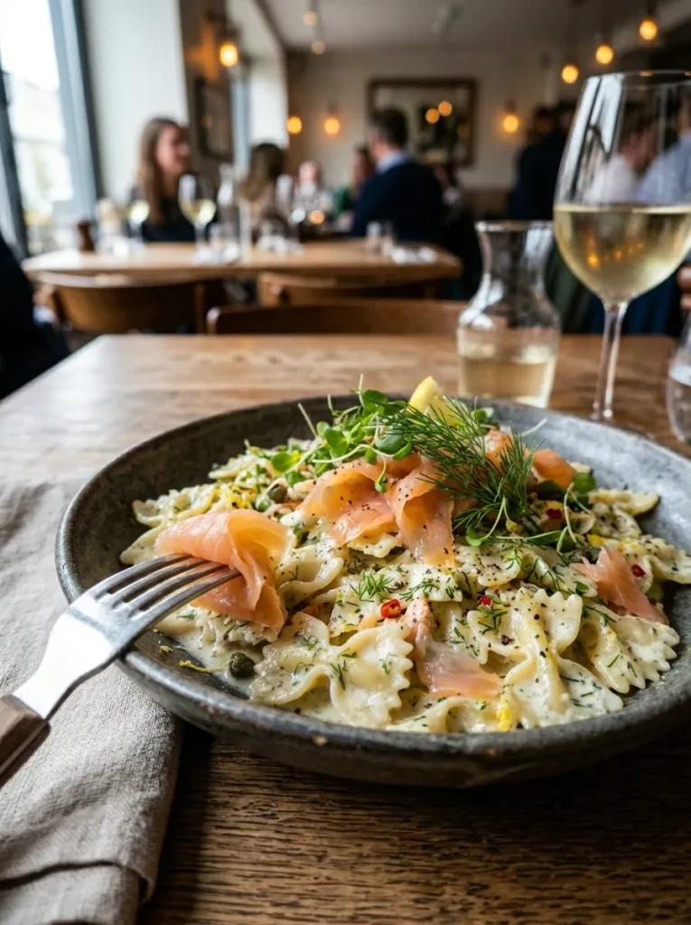 Must Try With Smoked Salmon Dill Farfalle