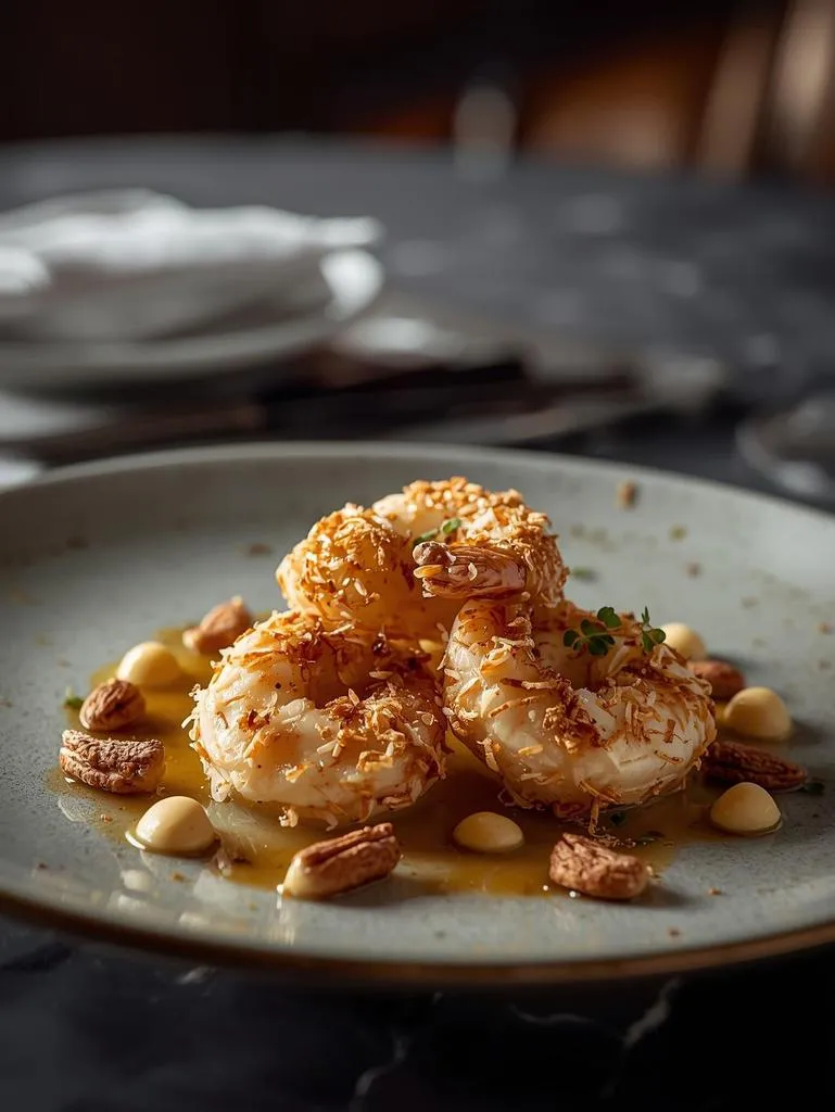 Nutty Coconut Shrimp With Macadamia