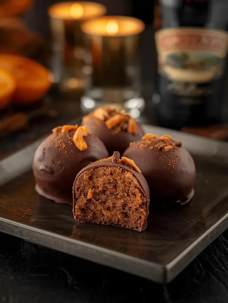 Orange Spice Baileys Truffles