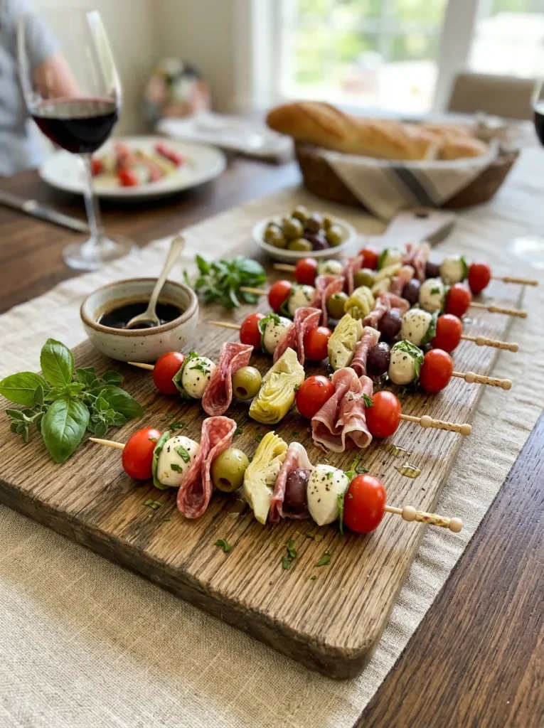 Outdoor Garden Party Snacks Antipasto Kabobs Easy Outdoor Garden Party Snacks