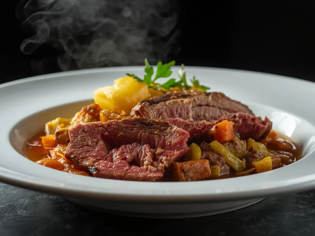 Oven Baked Corned Beef And Cabbage