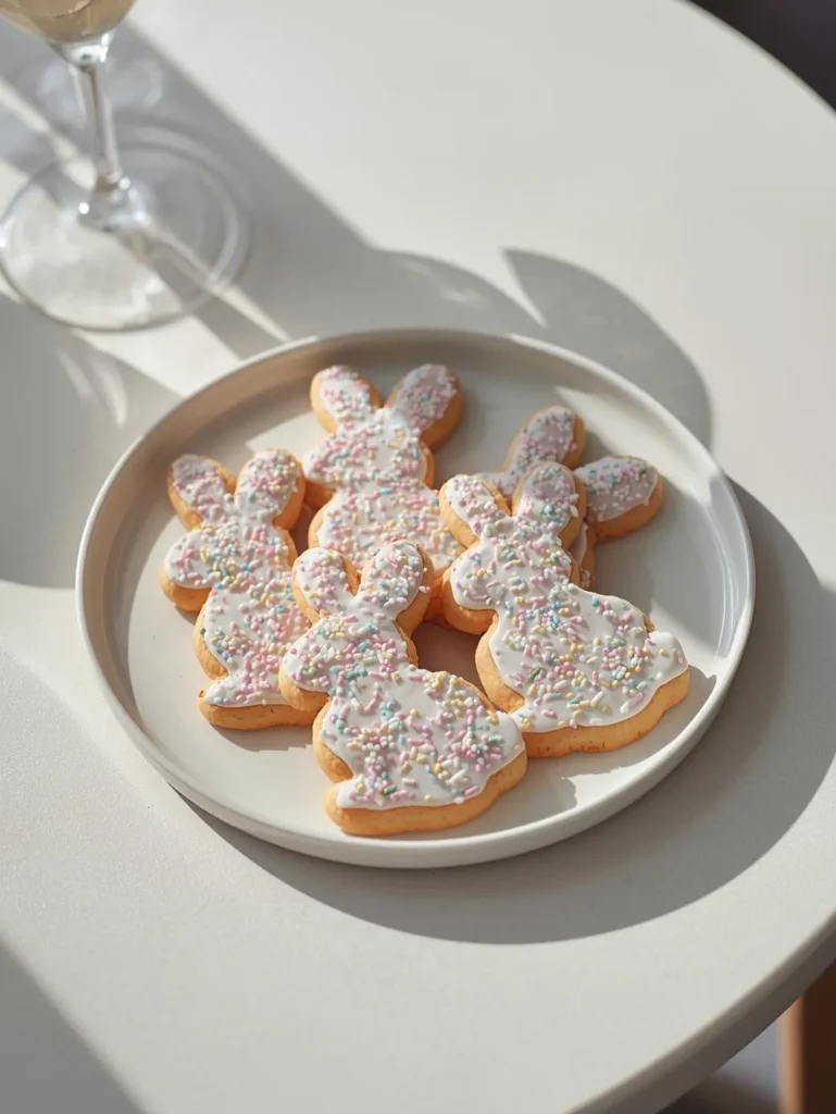 Pastel Sprinkle Bunny Cookies