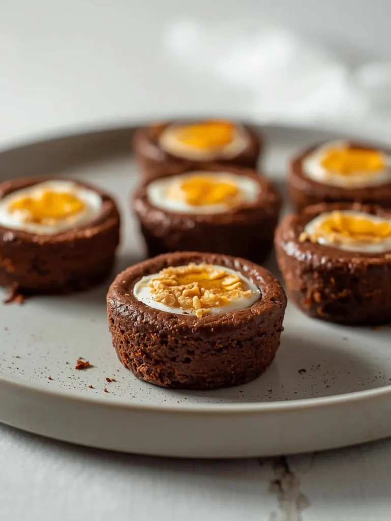 Peanut Butter Mini Egg Brownies