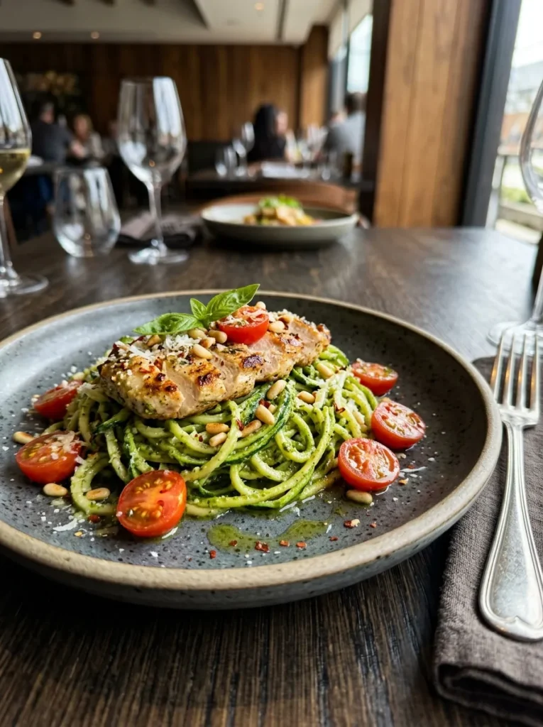 Simple Diet Specific With Pesto Chicken Zoodles