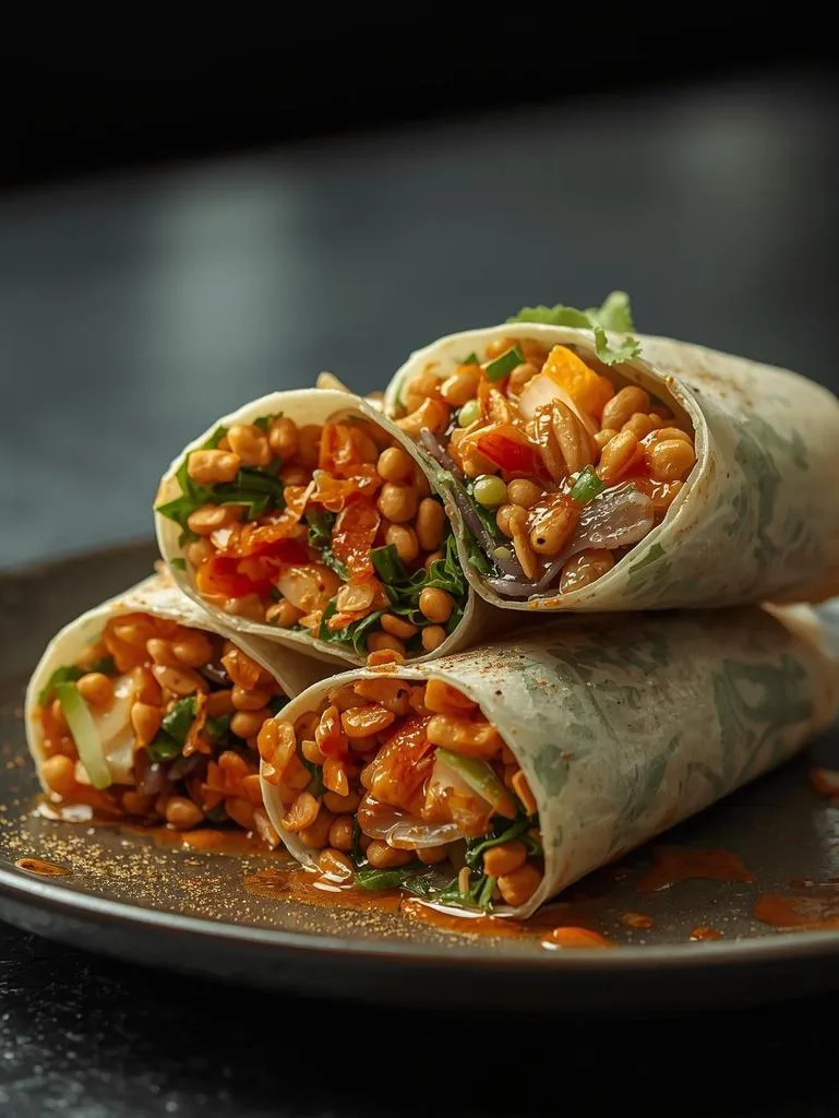 Spicy Thai Peanut Wraps