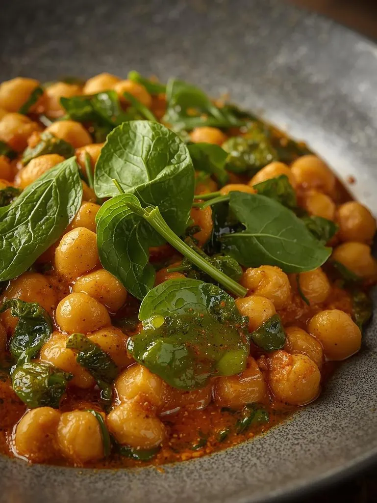 Spinach Chickpea Coconut Curry