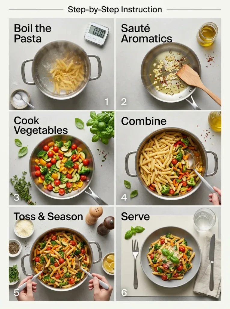 Step By Step Instruction Easy 30 Minute Weeknight Pasta