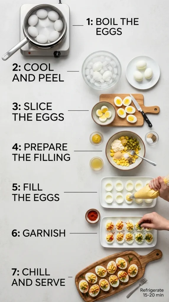 Step By Step Instructions Deviled Dill Pickle Eggs