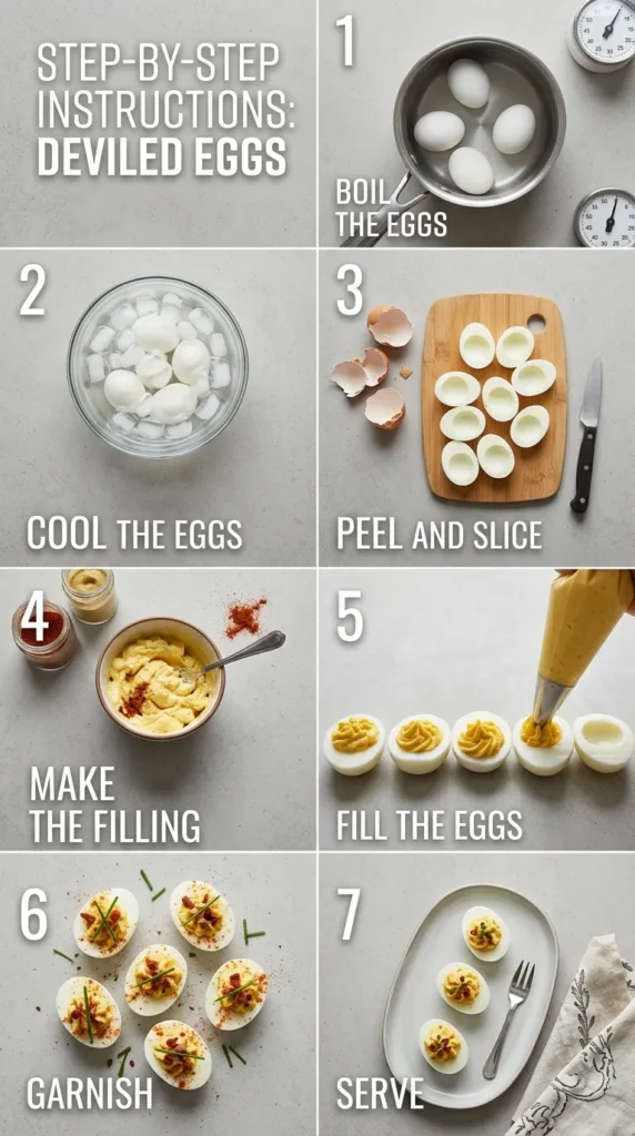 Step By Step Instructions Deviled Everything Bagel Eggs