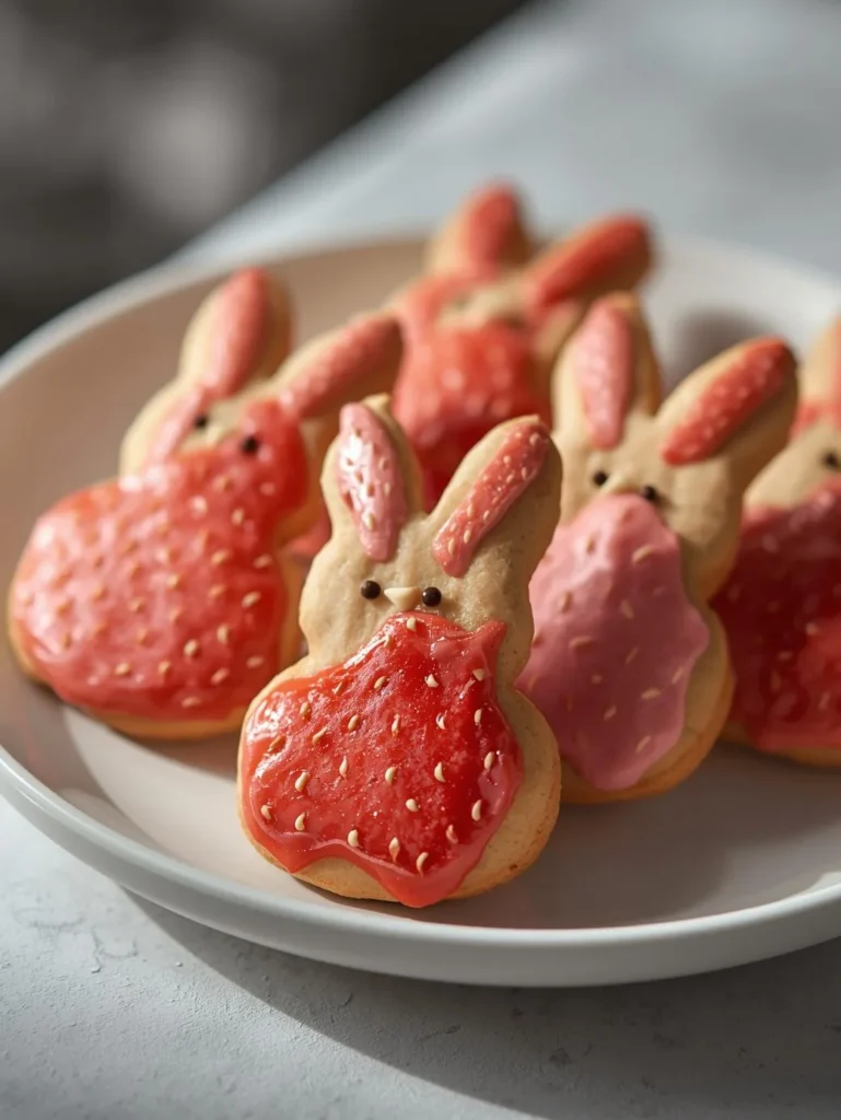 Strawberry Bunny Cookies