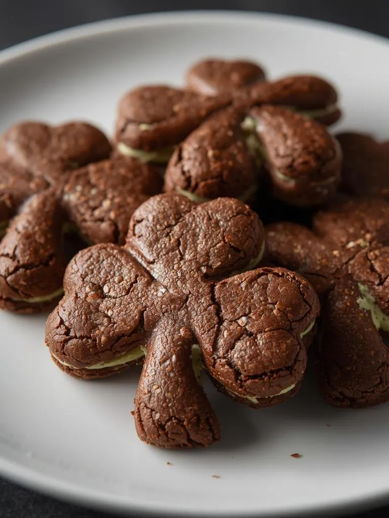 Variation 2 Mint Chocolate Shamrock Cookies