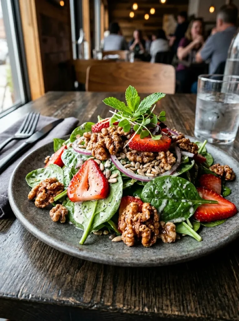 Variation Diet Specific Strawberry Spinach Salad Wait Vegan Walnut Crunch Best Fresh Strawberry Spinach Salad
