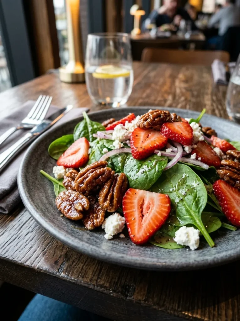 Variation Must Try Strawberry Spinach Salad Wait Candied Pecan Luxury