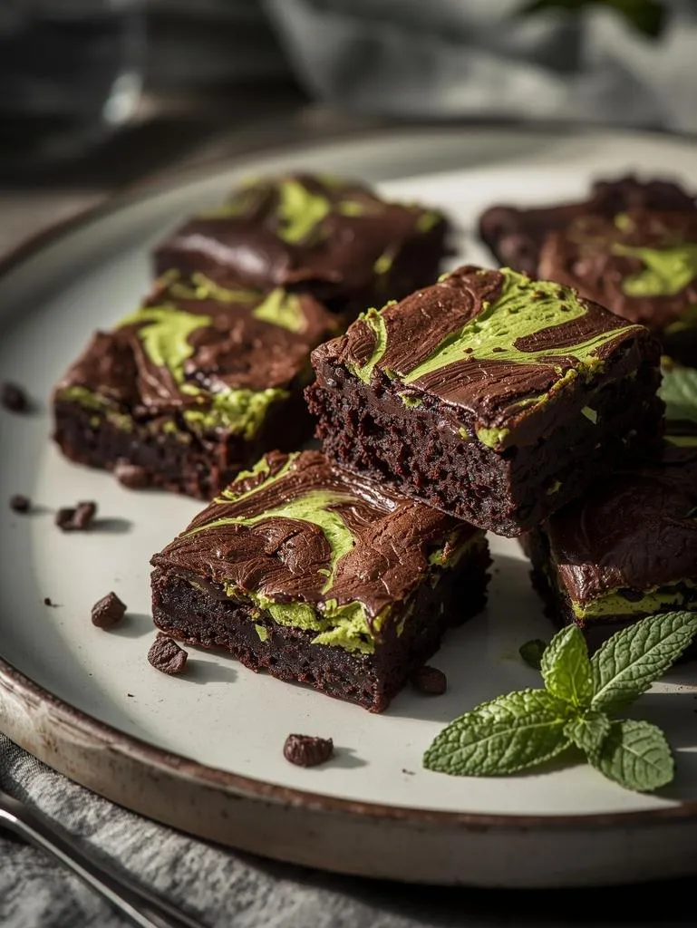 Vegan Dairy Free Mint Brownies Mint Chocolate Brownies