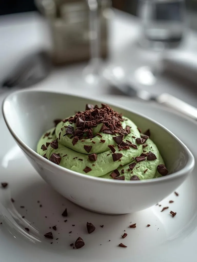 Vegan Mint Chocolate Chip Mousse