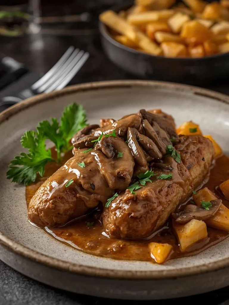 Vegan Bangers Mushroom Gravy Bangers And Mash