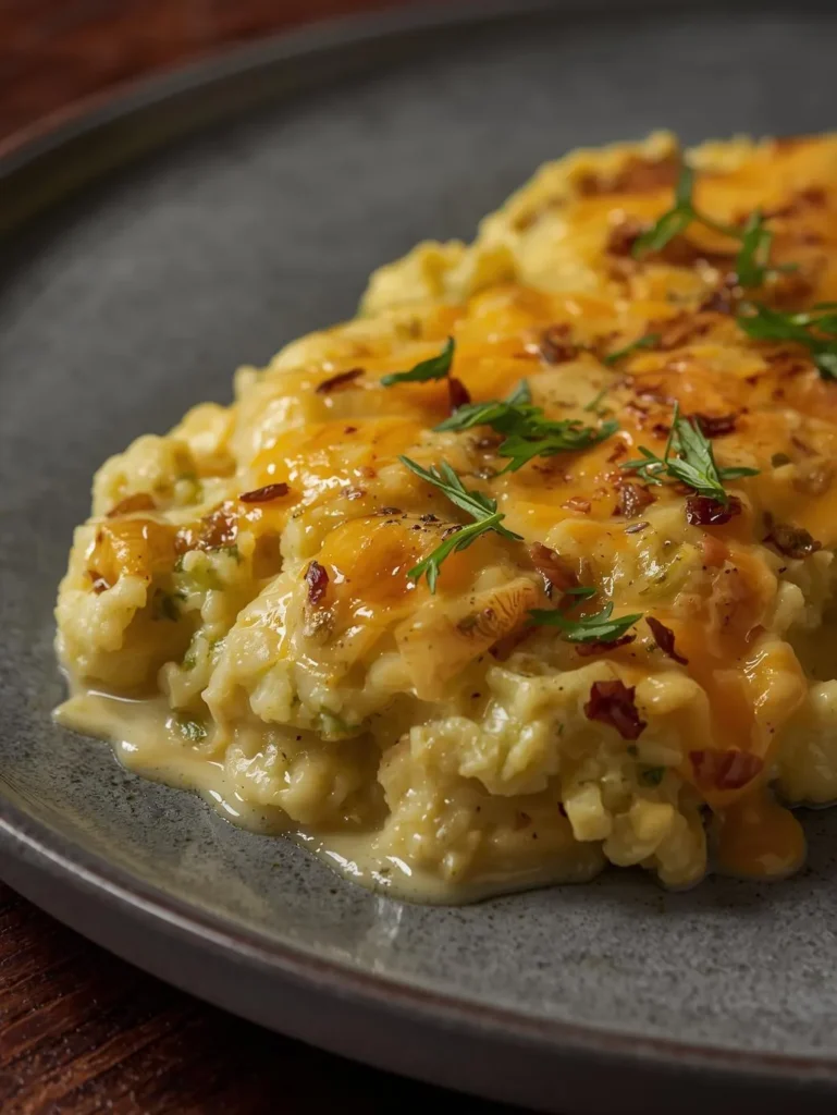 Vegetarian Broccoli Cheddar Scalloped Potatoes